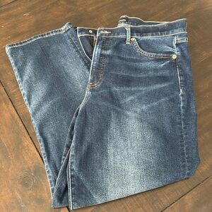 Express Straight Ankle High Rise Jeans